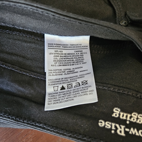 Men's Black Slim Jeans - Picture 6 of 8